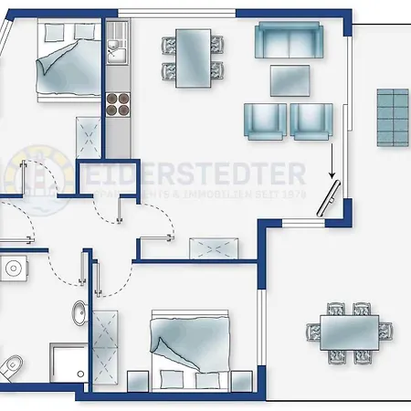 בית נופש Haushaelfte 10 Duene 10 Id 421 *